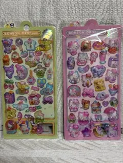 光るボンボンドロップシール サンリオ シナモン クロミ クロミ ポチャコ 3D