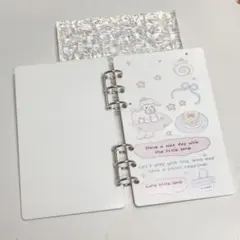 アクリルバインダー saving バインダー貯金 A6 リフィル カレンダー