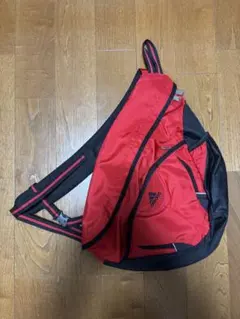 00s old adidas スリングバッグ 赤黒 y2k テック