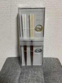 【新品】アフタヌーンティー 若狭塗 夫婦箸＆箸置きセット 食洗機対応 抗菌日本製のサムネイル