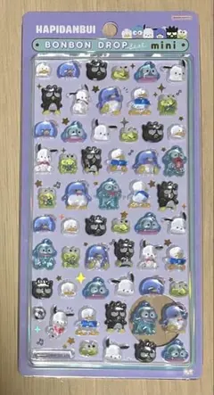 ボンボンドロップシールミニ　はぴだんぶい