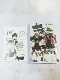 「ハイキュー!! 公式カラーイラスト集 ハイカラ!!」購入特典ペーパー付き