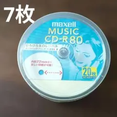 maxell MUSIC CD-R80 7枚 スピンドルケース