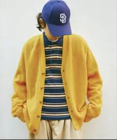 SPOC STORE モヘアカーディガン イエローのサムネイル