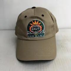 【US古着】2007 BRUT SUN BOWL ベースボールキャップ ベージュ