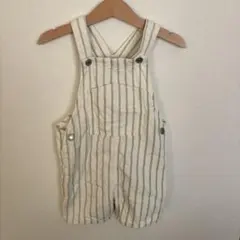 ZARAストライプ コットンオーバーオール86センチ