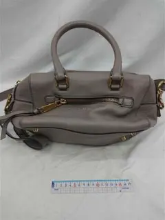 ◎マーク ジェイコブス レザー 2WAYハンドバッグ グレー系 レディース