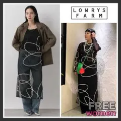 ローリーズファーム エンブロイダリーシアーワンピース ブラックのサムネイル