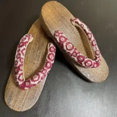 レース柄鼻緒☆下駄☆24cm