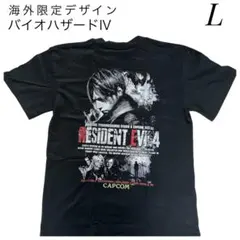新品未使用 バイオハザード4 バックプリントTシャツ 黒 Lサイズ