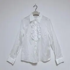NATURAL BEAUTY BASIC フリル付き ブラウス シャツのサムネイル