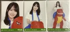 乃木坂46 生写真　福井県ver.コーデ　恐竜　賀喜遥香　3種コンプ 賀喜遥香 乃木坂46 恐竜コーデ 真夏の全国ツアー福井 生写真コンプ