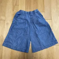 UNIQLO キッズ　130 デニム調　ガウチョパンツ
