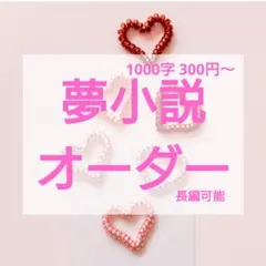 夢 小説 オーダー