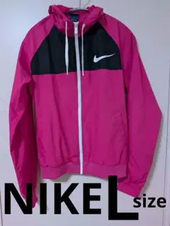 Nike ウィンドブレーカー L ピンク レディース　ナイキ　ナイロン