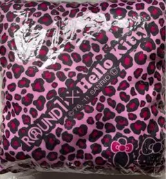 ハローキティ ラウンドワン　レオパードクッション