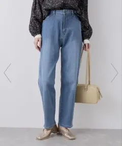 新品　ロペピクニック　ウエスト革命デニム　ウエストシェイプストレートデニムパンツ