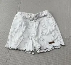 【ミッフィー】総柄ショートパンツ オフホワイト　110