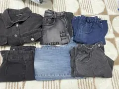 作業着まとめ売り】デニムワークウェア 上下セット 寅壱 7点セット 