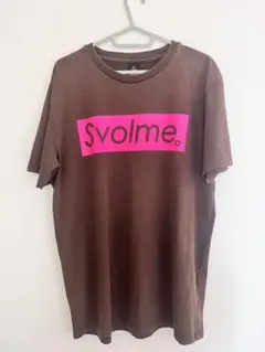 SVOLME Tシャツ ブラウン ピンクロゴ Lサイズのサムネイル