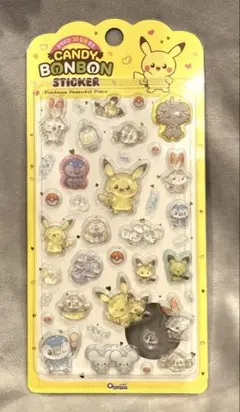 【韓国限定】ポケモン　ポケピース　キャンディボンボンステッカー　黄色パッケージ