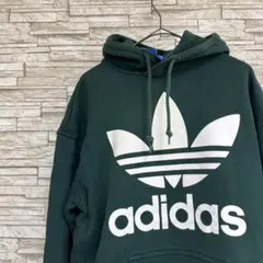 アディダス adidas パーカー プルオーバー トレフォイル 緑 オリジナルス