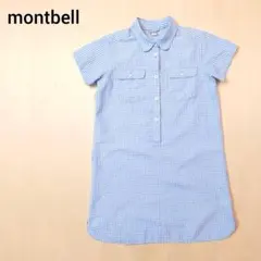 montbell 半袖ワンピース WIC.ドライタッチ シャツワンピース ブルーのサムネイル