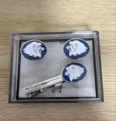 西武ライオンズ　カフスボタン ネクタイピン セット