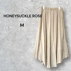 《訳あり》ハニーサックルローズ プリーツスカート フレア ベージュ 春夏 ロング