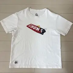 CHUMS チャムス 白 Tシャツ ブービーバード ロゴ入り Mサイズ