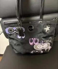 Coach シグネチャーアップリケ トートバッグ