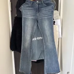 GRL グレイル フレアデニムパンツ ジーンズ [Sサイズ]