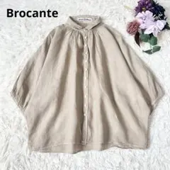 【人気定番】ブロカント Brocante リネンキャンバス グランシャツ