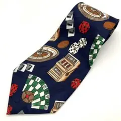 STEVEN HARRIS ネクタイ カジノ ギャンブル　スロット 古着 総柄