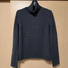 レリアン【美品】グレータートルネックセーター
