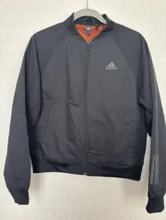 adidas ブラック ジップアップジャケット　S