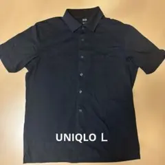 UNIQLO メンズ 半袖シャツ ブラックLのサムネイル