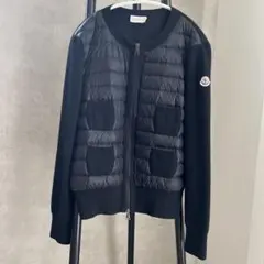 2024年　MONCLER ダウン　カーディガンTRICOT 黒　M