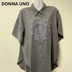 新品 DONNA UNO カットワーク刺繍 半袖 チュニック 日本製 40のサムネイル