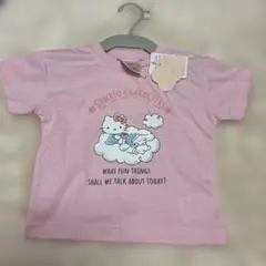【新品】Tシャツ　サンリオ　キティ　シナモン　ピンク　90サイズ