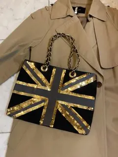 ユニオンジャック スパンコール　トートバッグ　CROLLA