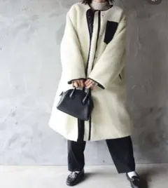 epa リバーシブルキルティングボアコート　Sサイズ