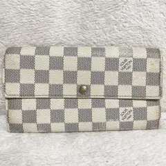 LV ルイヴィトン ポルトフォイユサラ ダミエ アズール 長財布