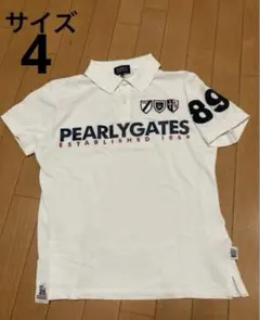 PEARLY GATES ポロシャツ グレー サイズ4 - メルカリ