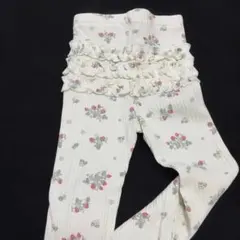 花柄フリル付きレギンス 100cm プティマイン