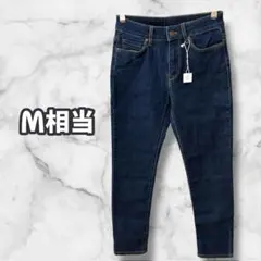 N0594　ストレッチスキニーデニムパンツ　ブルー　64-91 Ｍ相当