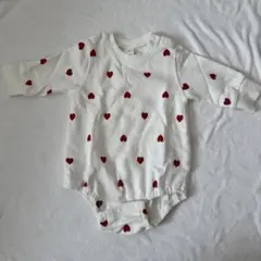 Cottoli ハート柄ロンパース　70センチ