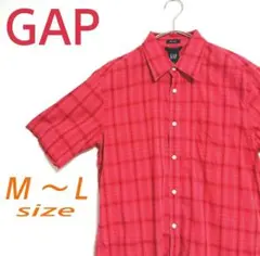 Gap ギャップ 半袖 チェック柄 シャツ