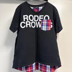 RODEO CROWNS 半袖Tシャツ チェック柄