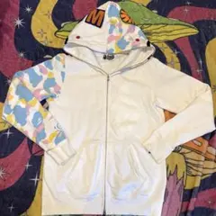 A BATHING APE：コットンキャンディカモシャークパーカー